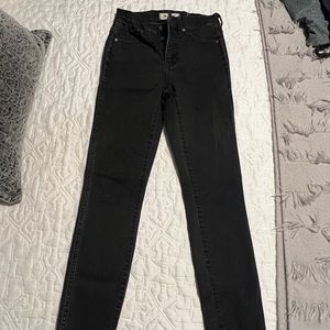 Madewell black skinny jeans size 24